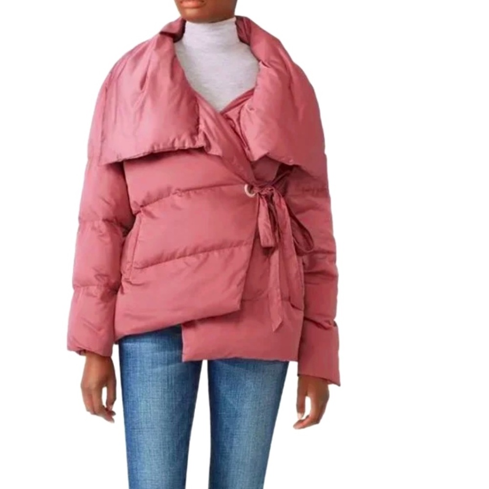 Avec les Filles Wrap Puffer Jacket - NWT